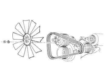 Riemenantriebsriemenscheibe, Riemenantriebsriemenscheibe Kit Wasserpumpe  Kurbel Lichtmaschine Riemenscheibe PSRN2254 Passend für F 289 302 351W