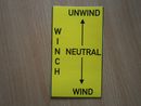 Aufkleber "WINCH unwind-neutral-wind"