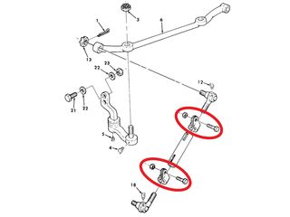 clamp tie rod steering HMMWV Hummer H1