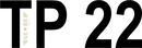 Aufkleber tire pressure "TP 22"