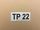 Aufkleber tire pressure "TP 22"