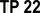 Aufkleber tire pressure "TP 22"