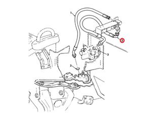 Hydraulikschlauch Heckseilwinde Mile Marker Hydroboost zu Steuerblock HMMWV