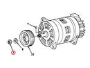 nut, self locking  pulley generator 60A, 100A M-series