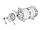 nut, self locking  pulley generator 60A, 100A M-series