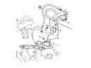 pressure hose rear winch control block to stearing gear HMMWV