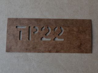 marking stencil "TP22"  1"