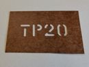 marking stencil "TP20"  1"