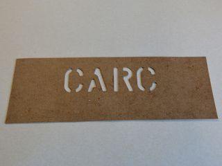 Beschriftungsschablone CARC  1