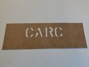 marking stencil "CARC"  1"