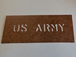Beschriftungsschablone US ARMY  1