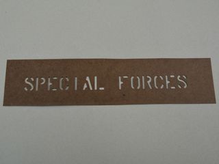 marking stencil "SPECIAL FORCES"  1"
