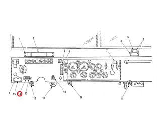 Hinweisschild Vorderradantrieb Reo M35 M900 Serie