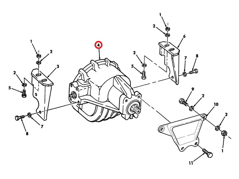 differential 2.73:1 HMMWV Humvee, 1.600,00