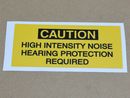 decal "CAUTION - HIGH INTENSITY NOISE"