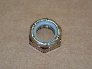 Écrou en pouce autobloquant forme basse UNF 5/8"-18 galvanisé jaune