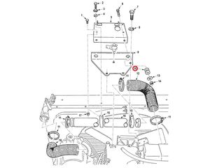 grommet radiator mount M900-series M35A3