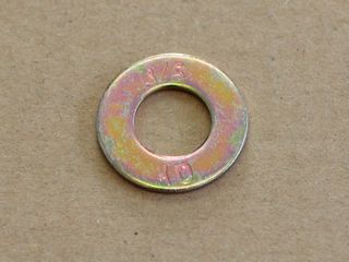 Zoll U-Scheibe 3/8" Stahl gelb verzinkt