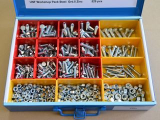 screw assortment UNF 529 pieces zinc plated steel 8.8 / Grade 5
