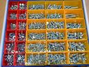 screw assortment UNC 1550 pieces zinc plated steel 8.8 /...