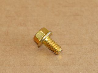 hex bolt with flange UNC 1/4"-20 x 0.50" Grade 8 yellow galvanized