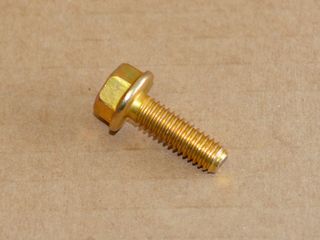 Vis en pouce avec bride UNC 5/16"-18 x 1,00" Grade 8 galvanisé jaune