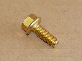 Vis en pouce avec bride UNC 3/8"-16 x 1,00" Grade 8 galvanisé jaune