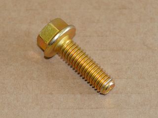 hex bolt with flange UNC 3/8"-16 x 1.25" Grade 8 yellow galvanized
