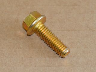Vis en pouce avec bride UNC 3/8"-16 x 1,25" Grade 8 galvanisé jaune