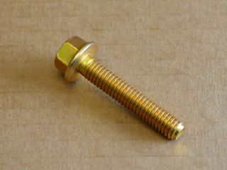 hex bolt with flange UNC 3/8"-16 x 2.00" Grade 8 yellow galvanized