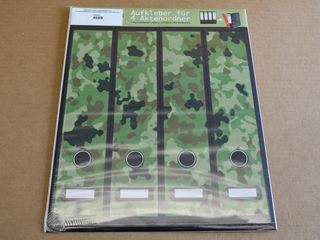label sticker camouflage file folder DIN A4 wide