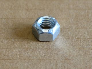 hex nut self-locking all steel UNC 3/8"-16 zinc plated