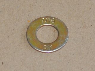 Zoll U-Scheibe 7/16" Stahl gelb verzinkt