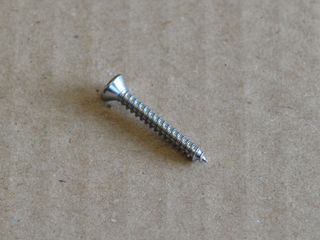 screw tappered #6 x 1.00" flat countersunk head Chrome