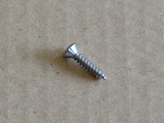 screw tappered #8 x 0.75" flat countersunk head Chrome