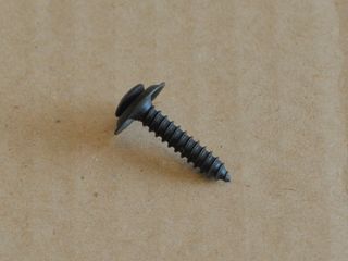 screw tappered #10 x 1.00" flat countersunk head with washer black