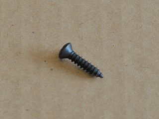 screw tappered #8 x 0.75" flat countersunk head black