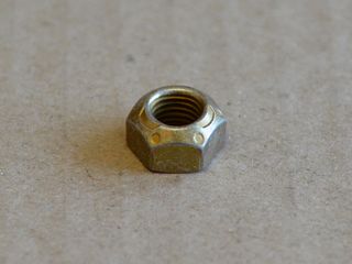 hex nut self-locking all steel UNF 5/16"-24 yellow galvanized