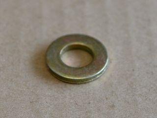 Zoll U-Scheibe dick 7/16" Stahl gelb verzinkt