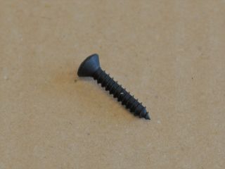 screw tappered #6 x 0.75" flat countersunk head black