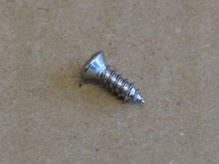 screw tappered #8 x 0.50" flat countersunk head Chrome