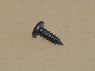 screw tappered #8 x 0.50" Pan Head black