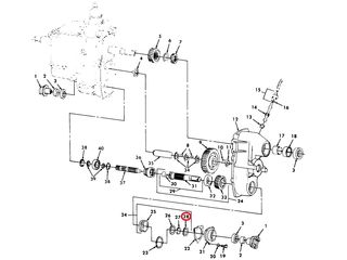 Anlaufscheibe Verteilergetriebe Ausgangswelle Ford Mutt M151